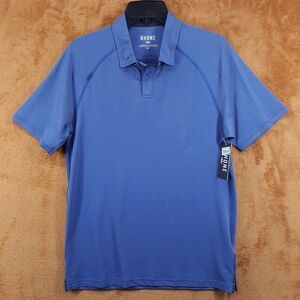 RHONE Polo Shirt Mens Small Blue Pullover Short Sleeve Stretch DELTA PIQUE
